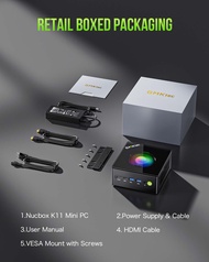 GMK คอมพิวเตอร์ขนาดเล็ก K11 AMD Ryzen 9 8945HS DDR5 5600MHz OCULINK Windows เดสก์ท็อป11แป้นพิมพ์กันน