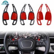 OPENMALL 2Pcs Car Steering Wheel Paddle ABS Shifter Gear Shift Paddles Extension Accessories For Aud