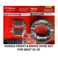 Honda Brake Pad & Brake Shoe Set for Beat v1 / v2