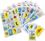 Original Loteria Bingo Game Set in Spanish, Mexican Loteria for 10 Players - 10 Boards and Full Deck