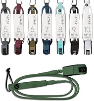 SYMPL Premium Surf Leash [Army • 6ft - 9ft] Surfboard Leash for Shortboard, Longboard, SUP Paddle Bo