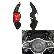 Carbon Fiber Steering Wheel Paddle Auto Shift Cover For VW Golf 5 6 MK5 MK6 Jetta Passat B6 B7 CC Po