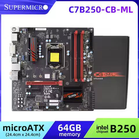 SUPERMICRO C7H270-CG-ML Motherboard Support i7-7700 i7-6700K i5-7600 i5-6500 i5-6100 CPU 4xDDR4 2400