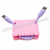 BISCUIT CABLE ORGANIZER CABLE WINDER MANUAL CHARGER HANDPHONE CABLE REEL