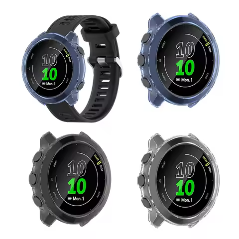 Anti-Scratch Skin Frame Cover TPU Replacement Protectors Shell Bumper Watch for Garmin Forerunner 55