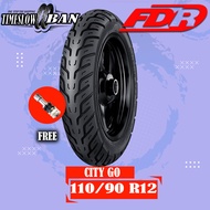 Ban Belakang Motor HONDA NEW SCOOPY - YAMAHA FREEGO // FDR CITY GO 110/90 Ring 12 Tubeless