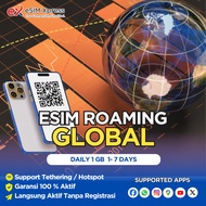eSIM GLOBAL Daily Unlimited 1GB Data | eSIM Roaming Perjalanan Langsung Aktif
