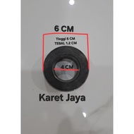 FCL Coupling Rubber F7. ID/ IN 4 CM OD OUTER/ 6 CM HEIGHT 6CM THICKNESS 1.2CM.