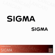 Sticker Cutting SIGMA lens sigma camera Vinyl cut Sticker