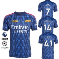 Arsenal 2025/26 Fans Edition Men's Away Short Sleeves Football Jersey T-shirt with #7 SAKA