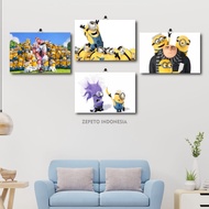 HIASAN DINDING KAYU 21-40 MINION WOODEN ROOM DECORATION 20X30 9M6M3/VX9LU/ LARGE WALL DECORATION CAR