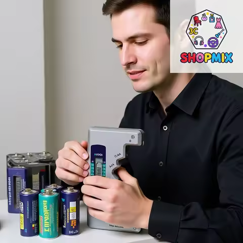 Batteries Tester Digital Capacity Universal Button For Lithum N /AAA/CAA/D/1.5V Cell Batteries Teste