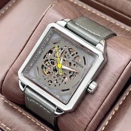 เข็มขัดไนลอนสแควร์นาฬิกาสําหรับชาย Ultra-Thin อัตโนมัติ Live Stream รุ่นใหม่นาฬิกากันน้ํารุ่นชาย