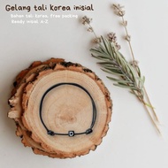 Initial rope Bracelet / Letter rope Bracelet / Letter Bracelet / Bracelet / vintage Bracelet / Korea