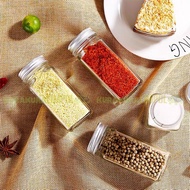 Glass Bottle Spice Container for Kitchen Spices, Salt, Pepper, Spices