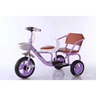 Children's Tricycle Double Bicycle Baby Bicycle2-6Year-Old Tricycle Manned Pedal Stroller