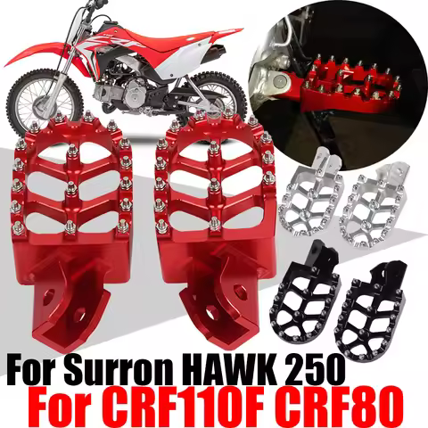 For HONDA CRF110F CRF110 F 110F CRF 110 F 80 CRF80 HAWK 250 Sur Ron Surron Accessories Footrest Foot
