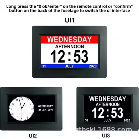Upgraded 7-inch Digital Clock 4ui Interface Cross-border E-commerce Best Seller Smart 7 Electronic C