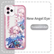 ปลอกสำหรับ Samsung Galaxy A51 A22 A12 A32 A71 4G A42 A50S A53 A30S ฝา5G ใสรถไฟรูปดาวคริสตัล Honkai C