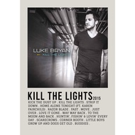 【READY STOCK】Poster Cover Album Kill the Lights by Luke Bryani for Room/Barber/Gift/Gym