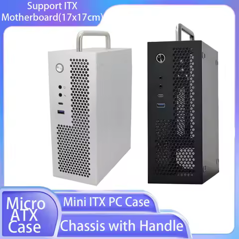 Chassis Mini ITX PC Case fit HTPC Small Form Factor Desktop Computer Case Support ITX Motherboard(17