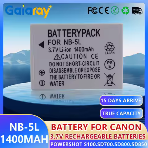 1400mAh nb-5l NB 5L NB5L Li-ion Camera Battery For Canon Powershot S110 SX200 SX210 SX220 SX230 IS H