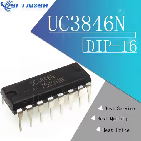 5PCS UC3846N DIP16 UC3846 DIP 3846 DIP-16 IC UC3825N UC3825 UC3825BN UC3854N UC3854 UC3854BN UCC3818