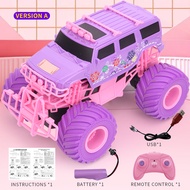 Barbie Remote Control Cars 2.4G RC Car Big Wheels Off Road Car Climbing Car Electric Toy for Boys Gi