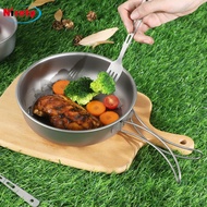 Pure Titanium Frying Pan Pure Titanium Foldable Pan Pure Titanium Fried Egg Pan Outdoor Pure Titaniu