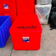 BOX CONTAINER GREEN LEAF 2243 P / KRAT KONTAINER KERANJANG INDUSTRI