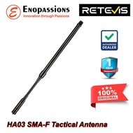 RETEVIS HA03 SMA-F VHF/UHF TACTICAL ANTENNA 20 WATT UNTUK RADIO HT
