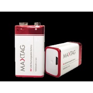 9V Li-ion Micro USB Rechargeable Battery