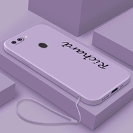 OPPO A12 A12e A7 A5s A3s F9 F7 Name Custom Artistic Design Cover Anti-Slip Candy Color Soft Casing