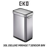 EKO Kitchen Motion Sensor Bin 50L Soft Closing Stainless Steel Rubbish Bin Deluxe Mirage T Dustbin