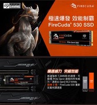 SEAGATE FireCuda 530 4TB (ZP4000GM3A013) G4×4 PCIe  讀7,30