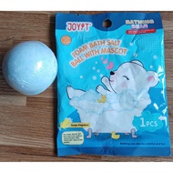 JOYIT foam bath salt ball with mascot soapy fragrance 1pcs