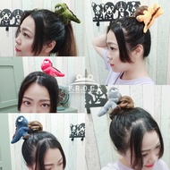F.R.O.G.S F0557 Japanese Korean INS Style Cute Dinosaur Three-Dimensional Scrunchy Hair Rope Ring Cl