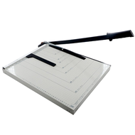Officom Paper Cutter A3 Metal | Wood Base Size Heavy Duty Paper Trimmer w/ Holder Adjuster