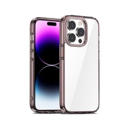 Ốp Lưng 14 / 15 Pro Max Likgus JI Pro Viền Dẻo Chống Sốc Lưng Cứng Trong Suốt Chống Ố