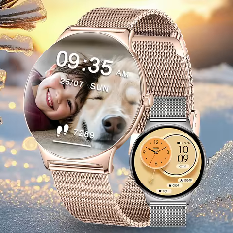 New Ultra-Slim Smart Watch Ladies 1.43inch AMOLED 466*466 HD Display Always-On Time Display Heart Ra