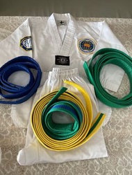 小朋友跆拳道服120連帶