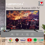NIPPON NLT-32A6000T2S 32" INCH DESIGNED IN JAPAN HD SLIM ANDROID SMART LED TV DIGITAL T2 TUNER USBx2 HDMIx2 NETFLIX/YOUTUBE/GOOGLE PLAY 数码智能电视
