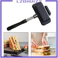 [Lzdhuiz2] Double Sided Frying Pan Sandwich Maker Panini Maker Sandwich Baking Tray for Muffins