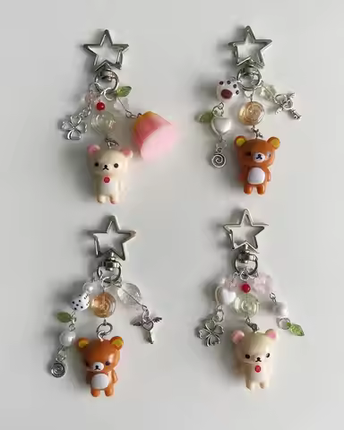 Handmade bead Rilakkuma&Korilakkuma~Keychain