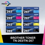 [Original] Brother Toner TN-263 TN 263 / Tn-267 TN 267 Black Cyan Magenta Yellow