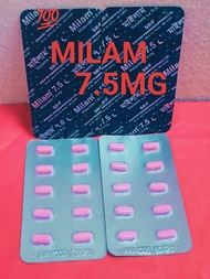 MILAM 7.5 MG MILAM 7.5MG 1 PAPAN 10 TABLETS 5 PAPAN 50 TABLETS 10 PAPAN 100 TABLETS...