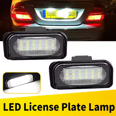 For 2001-2007 Mercedes Benz C-class W203 4D R230 W209 C209 A209 Car LED License Number Plate Light O