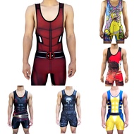 คอสเพลย์ พิมพ์ 3D เสื้อกล้ามมวยปล้ำ เยาวชนและผู้ใหญ่ มวยปล้ำ เสื้อกล้าม สูท มวย ไตรกีฬา บอดี้สูท One Piece ชุดว่ายน้ำ Iron Men ยิม กีฬา ฟิตเนส สกินสูท แขนกุด ชุดวิ่ง