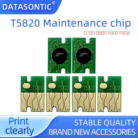 T5820 Chips Compatible for EPSON D700 D880 P800 P808 FUJI DX100 Printers T5820 Maintenance Reset Chi