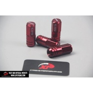 RAYS WHEEL NUT 1.25 LONG RED BILLET ALUMINIUM